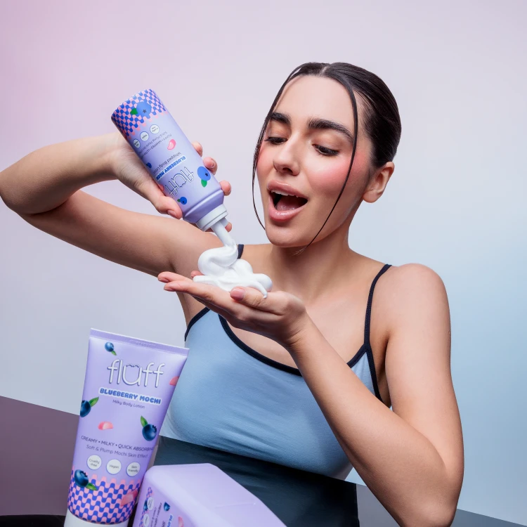 Fluff Blueberry Mochi - Balsam do ciała w formie śmietany 200 ml