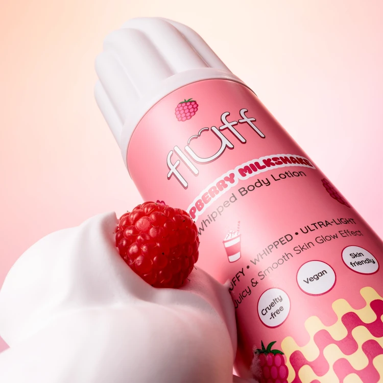 Fluff Raspberry Milkshake - Balsam do ciała w formie śmietany 200 ml jak używać