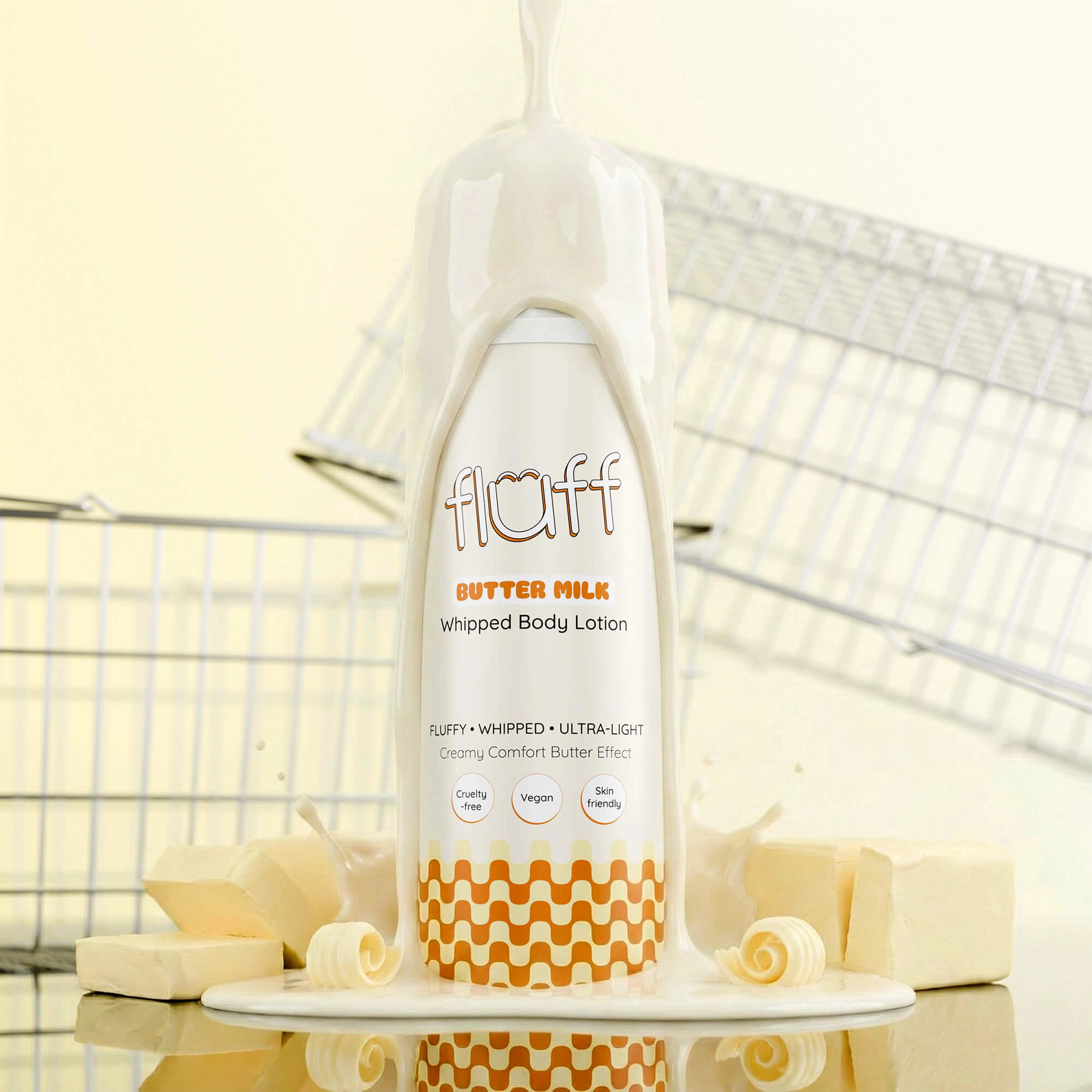 FLUFF - Balsam do ciała w formie śmietany - BUTTER MILK 200ml