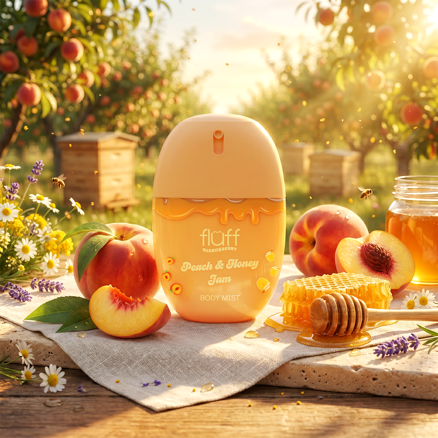 Fluff - Mgiełka do ciała - Peach Honey Jam 50ml