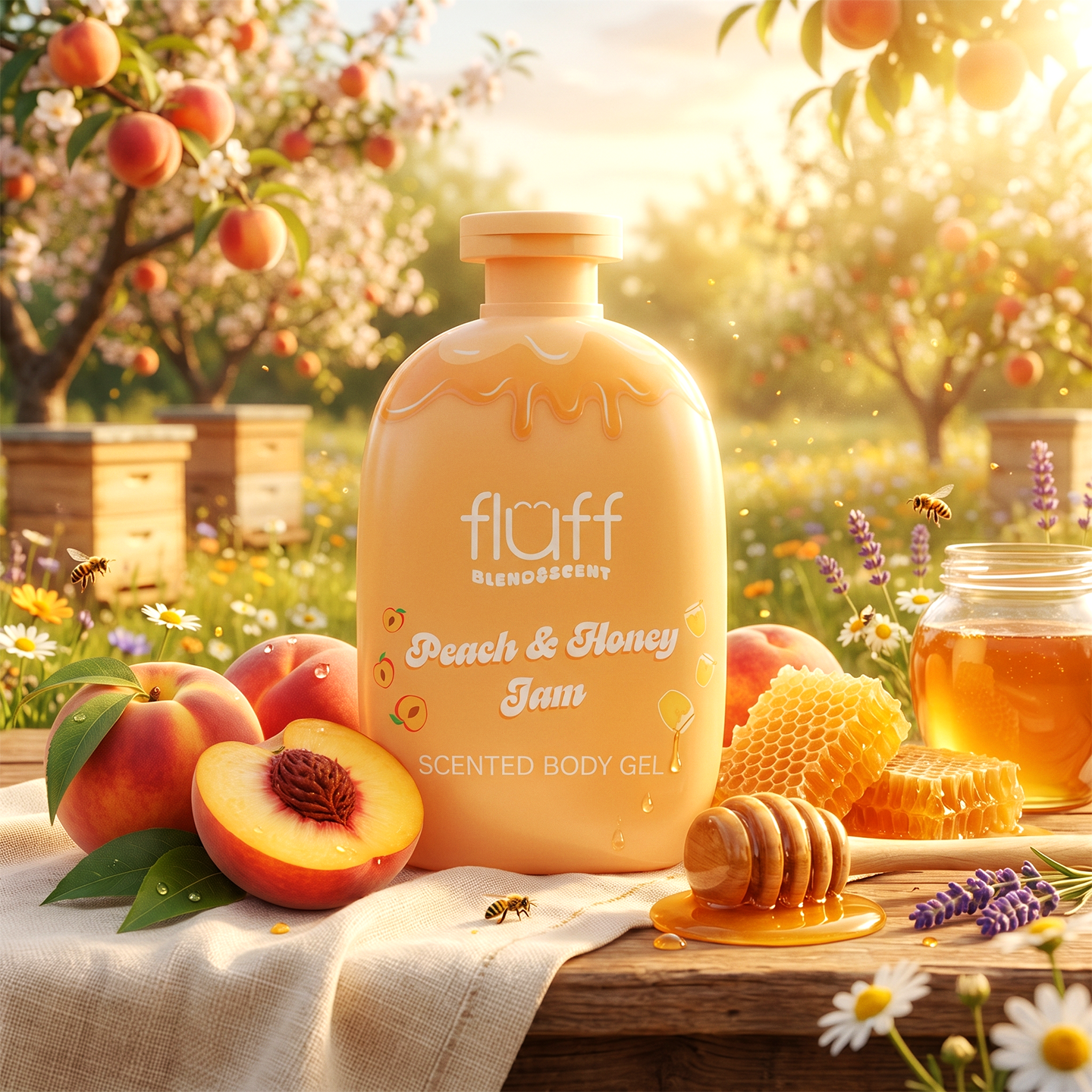 Żel pod prysznic Fluff Peach Honey Jam 280 ml