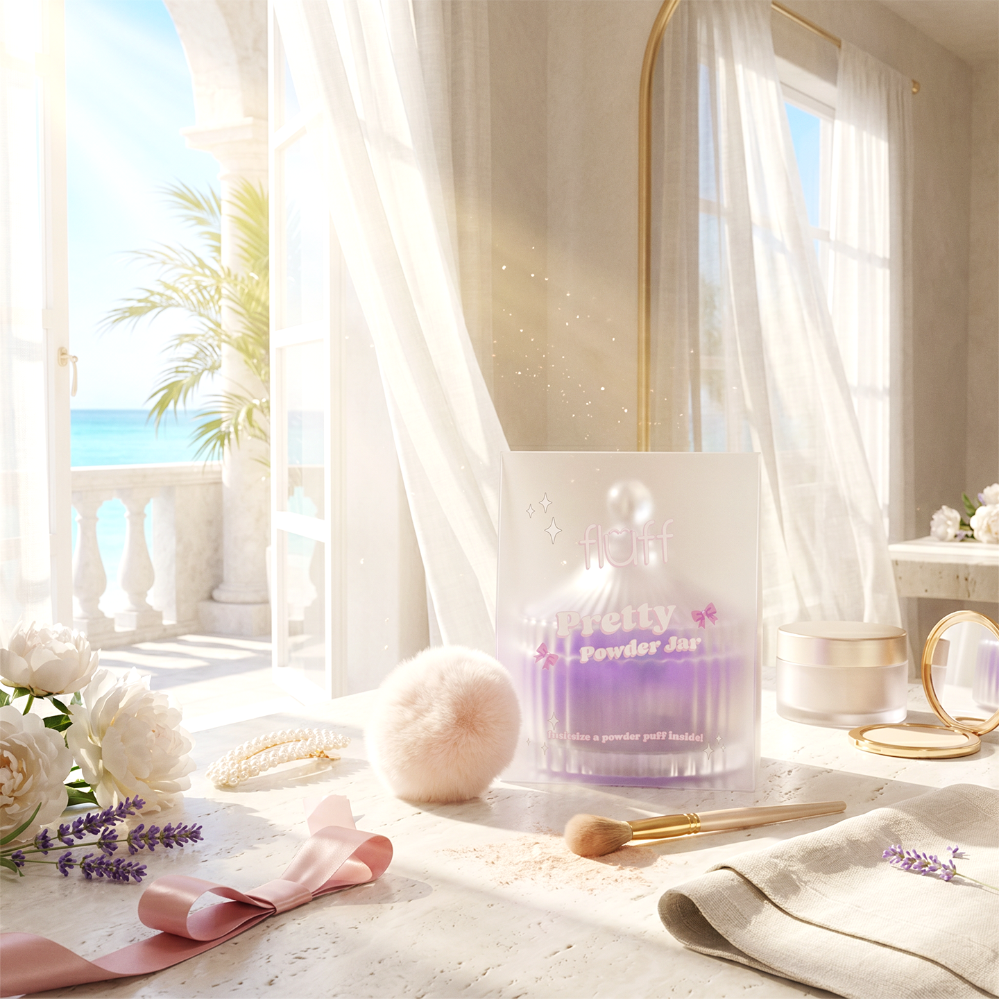 Fluff - Pretty Powder Jar 1szt